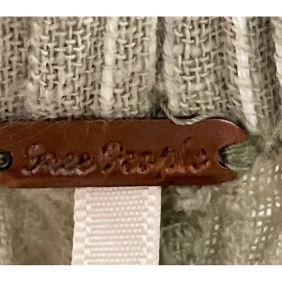 Free People WOMENS TROUSER RELAXED CASUAL SIZE S STRIPPED COTTON PANTS pockets - Picture 6 of 9